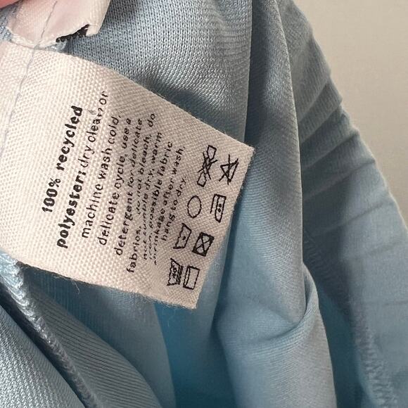 Sleeper Light Blue Feather Leggings Size Small - Picture 3 of 8